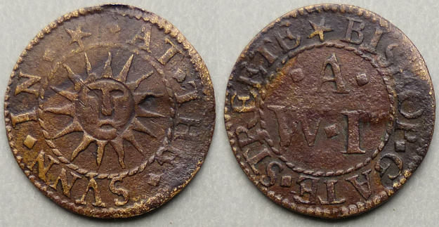 Bishopsgate Street, W A (I) AT THE SVNN farthing Bishopsgate Street, W A (I) AT THE SVNN farthing